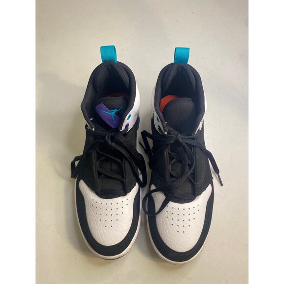 Nike Air Jordan Mens Fadeaway Mid Black White Sneakers Basketball Shoes Size 7.5 main image 16